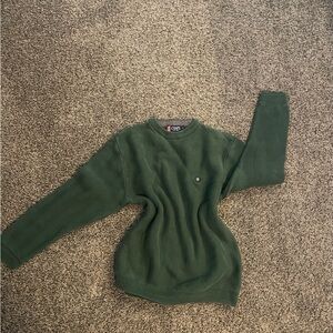 Vintage Green‎ Crewneck Pullover Sweater Cable knit Cabincore Preppy Classic